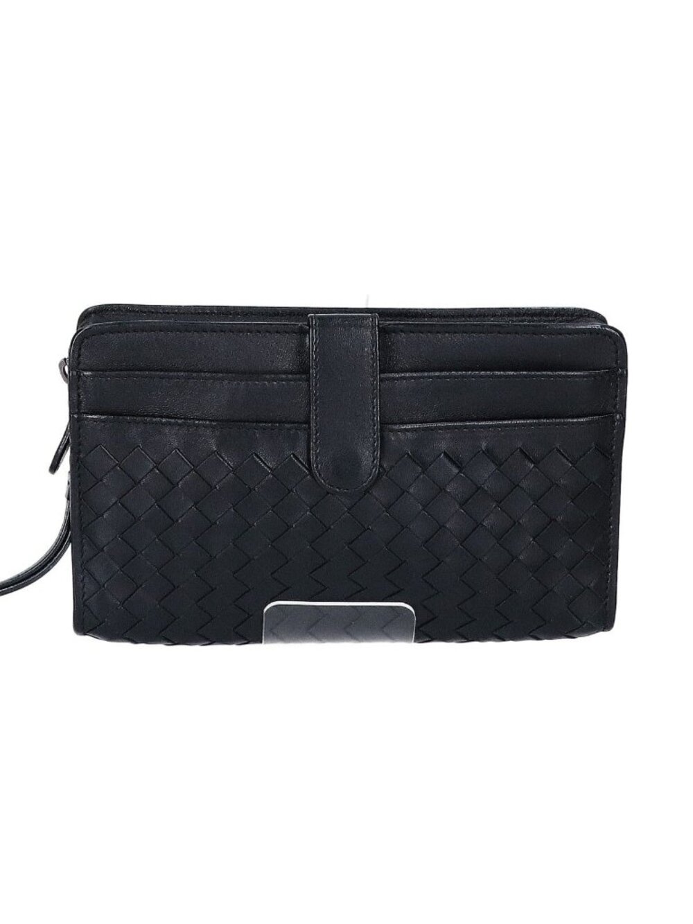 Bottega Veneta Leather Intrecciato Clutch